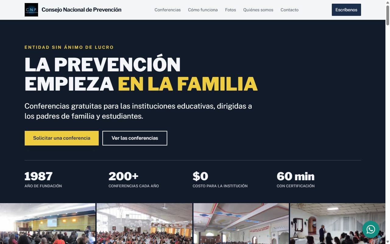 Vista de Consejo Nacional de Prevención